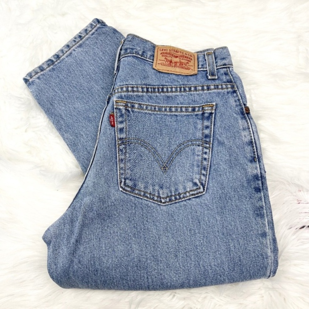👖|•LEVI'S•| Old School 550 High Rise Relaxed Fit Tapered Leg Jeans Size 10 Short